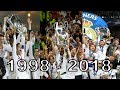 Real Madrid All Champions League 7X Wins 1998 - 2018 HD