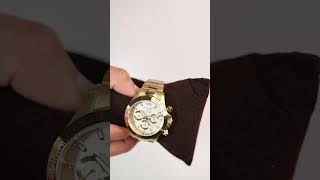53 ساعة دهنج كرونوغراف ذهبي × أبيض