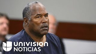 O. J. Simpson sale bajo libertad condicional tras nueve años de prisión