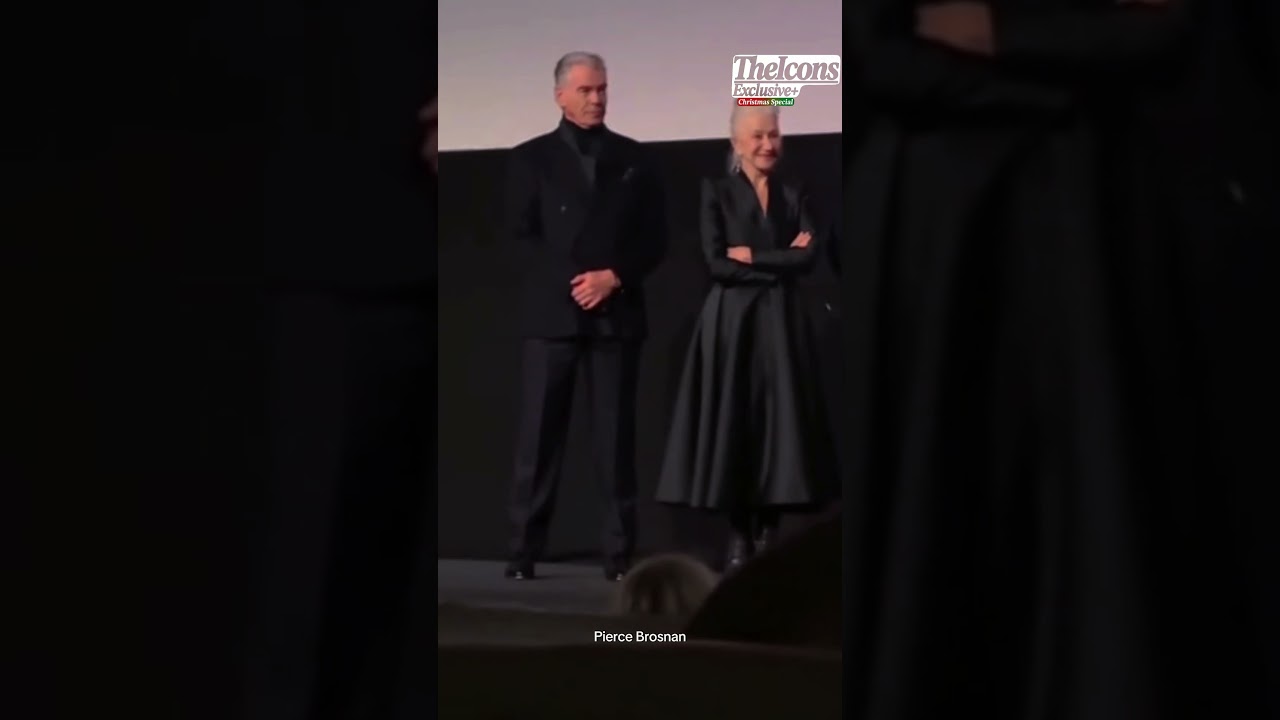 Pierce Brosnan With Helen Mirren At A Play In England #piercebrosnan #helenmirren