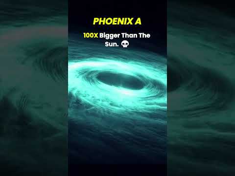 The Biggest Black Hole Ever? PHOENIX A vs TON 618! 🌌 #space #earth #ton618