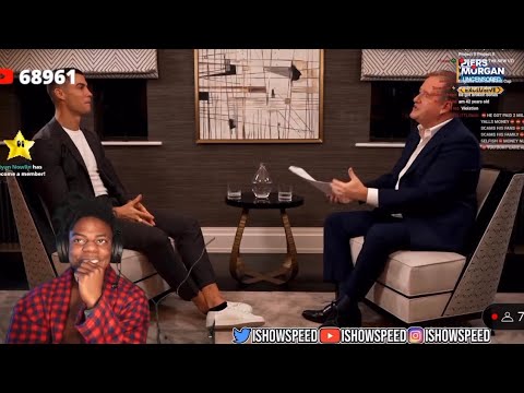 IShowSpeed Reacts To Ronaldo Talking About Messi In Piers Morgan Interview