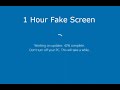 Windows 10 Update Fake Screen 1 Hour