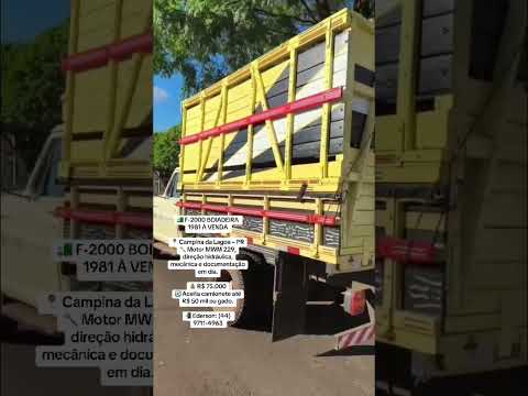 Ford F-2000 1981 Boideira à Venda em Campina da Lagoa PR – Aceita Troca por Gado ou Camionete