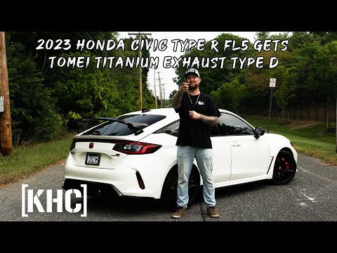 2023 Honda Civic Type R FL5 Gets Tomei Titanium Exhaust Type D!