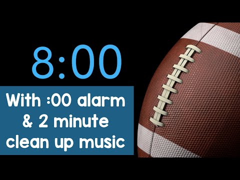 Football 8 Minute Rotation Timer + 2 Minute Clean Up Timer
