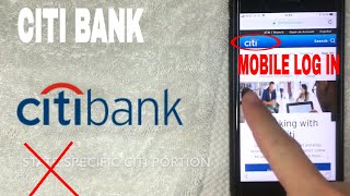 ✅  How To Register Log In Find Password Account CITI Bank Mobile Website 🔴