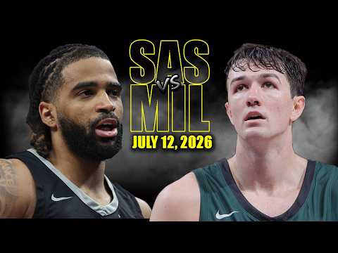 San Antonio Spurs vs Milwaukee Bucks Full Game Highlights - July 12, 2026 | NBA Summer League