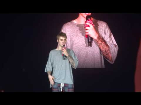 Justin Bieber  - Questions from fans - live Birmingham 2016( add snapchat: sake20)
