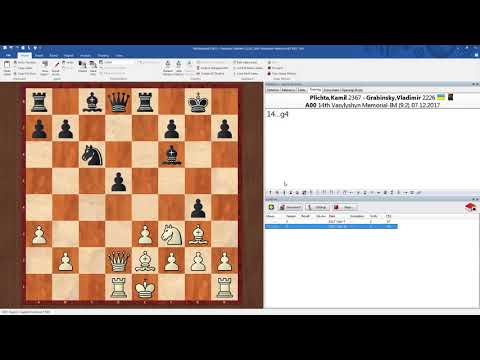 Vasylyshyn Memorial - runda 9 - FM Kamil Plichta (2367) vs IM Vladimir Grabinsky (2226)