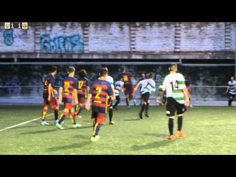 U.E. Sants - F.C. Barcelona juvenil (22/08/2015)