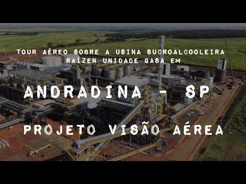 ANDRADINA SP, PROJETO VISÃO AÉREA - USINA RAÍZEN E2G UNIDADE GASA.