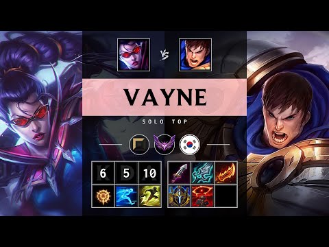 Vayne Top vs Garen - KR Master Patch 25.20