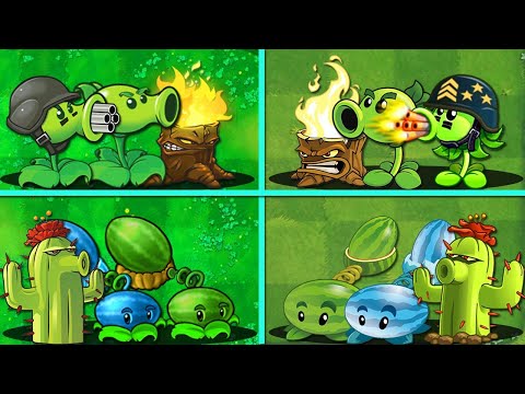 Random 10 Team Plants PVZ 1 vs PVZ 2 Battlez - Who Will Win?
