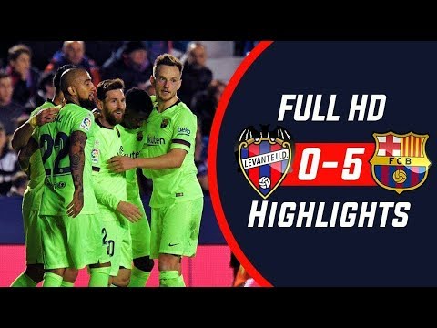 Barcalona vs Levante 5-0 All Goals & Extended Highlights (16/12/2018) HD