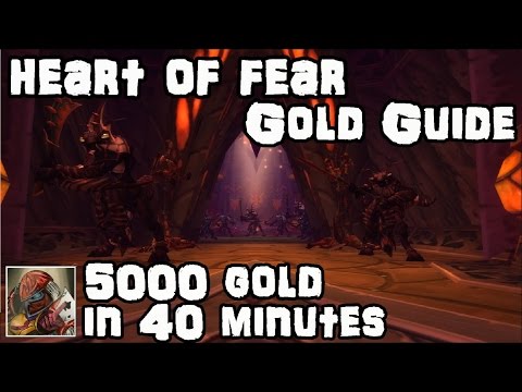 WoW 6.2.3 5000 gold in 40 minutes - Heart of Fear Farm - Potion of Luck Gold Guide
