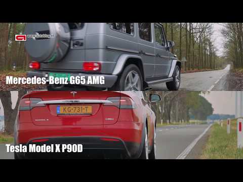 Mercedes Benz G65 AMG vs Tesla Model X P90D SPEED