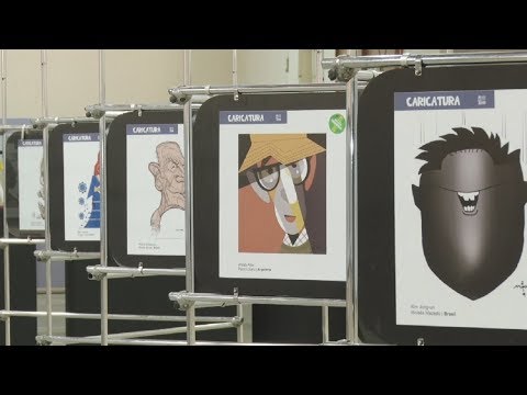 Salão do Humor aborda imigração e premia artista da Indonésia