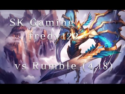SK Gaming fredy122 Aatrox TOP vs Rumble Season 4 (4.18)