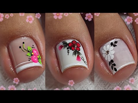 Diseños de uñas para PIES /UÑAS DE PIES DECORADAS 🦶💅😍