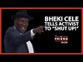Bheki Cele Tells Activist To SHUT UP