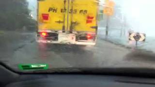 preview picture of video 'Melbourne freak storm, flash flooding at St Kilda Rd'