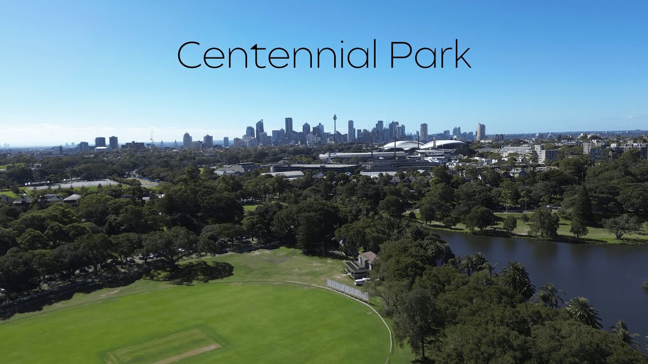 Discover the enchanting aerial panoramas of Centennial Park.