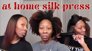 I'M STILL NOT OVER HOW MY HAIR TURNED OUT! |CURLY TO STRAIGHT ROUTINE