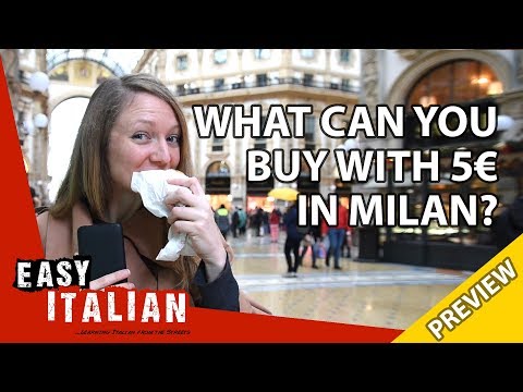 在米蘭，你能用5歐元買到什麼？(預告片) | Easy Italian 25 (What can you buy with 5€ in Milan? (Trailer) | Easy Italian 25)
