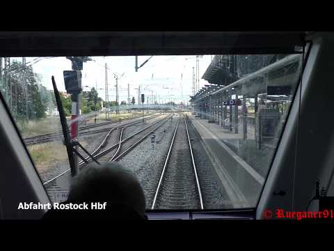 [HD] Führerstandsfahrt  Rostock - Stralsund KBS 165 Bombardier Talent 2