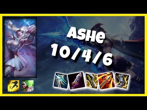 Ashe Gameplay Challenger Replay S11 - 11.4 Bot Lane (10/4/6) - NA