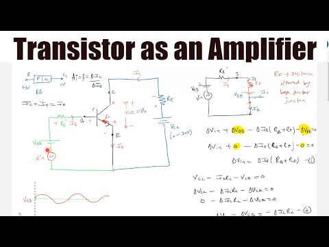 Transistor as an amplifier