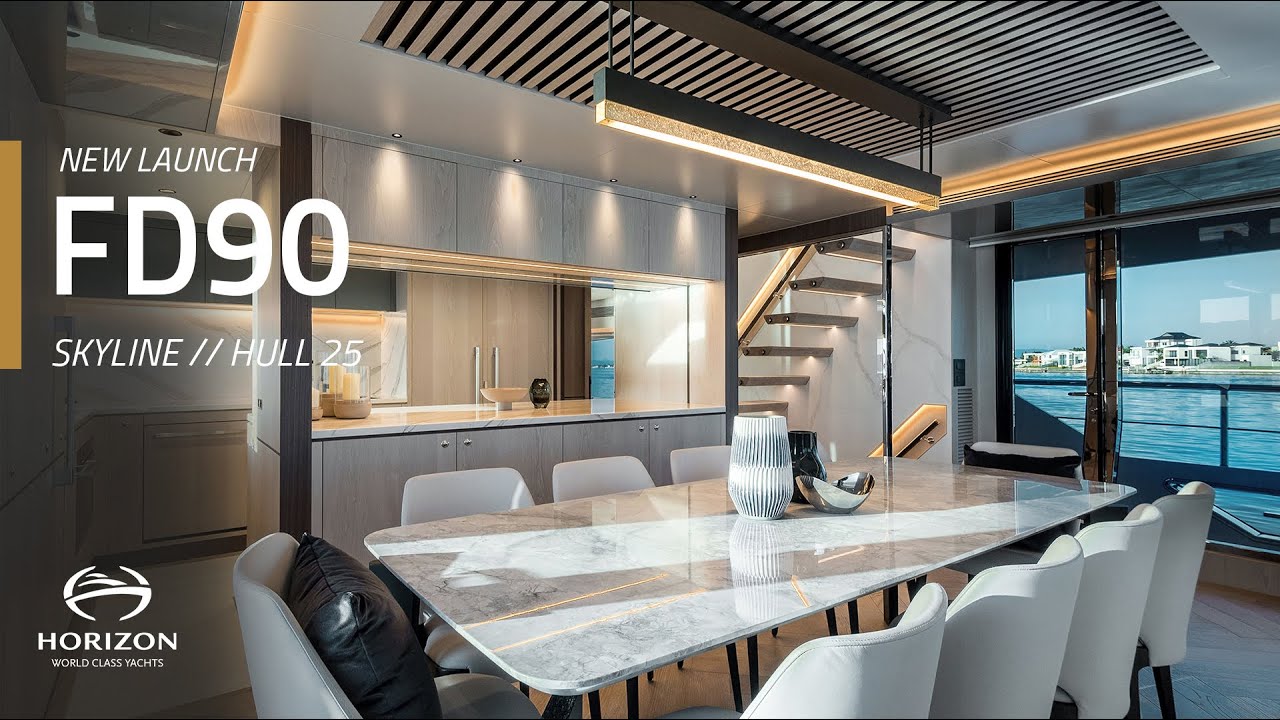 Imagine Yourself Aboard this Horizon FD90 Yacht