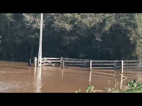 Vejam como está o rio na cidade de Vera Cruz RS depois do temporal que atinjio a cidade 🏞️