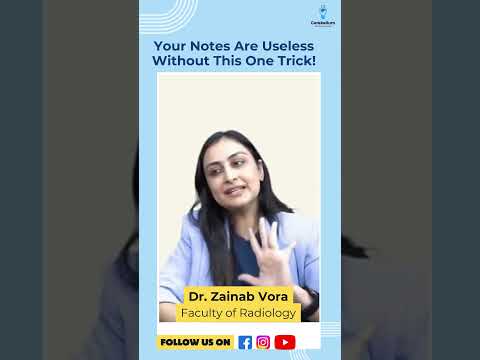 Your Notes Are Useless Without This One Trick! #inicet #neetpg2025 #shorts