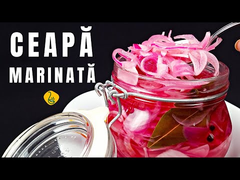 MARINATED onions in vinegar in a jar - perfect in sandwiches, oriental salad or other salads