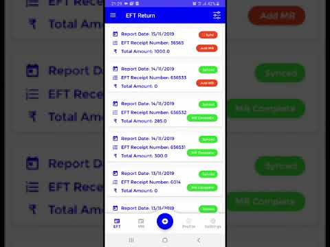 EFT Return TA NA -Excel Export