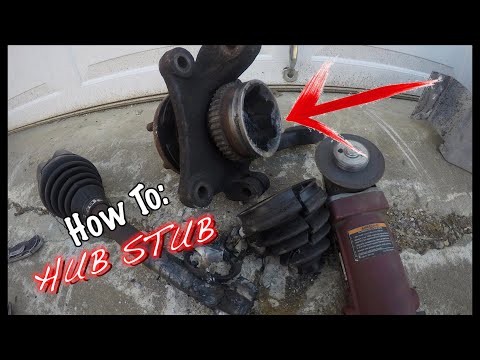 How I made a HUB BEARING STUB out of an OLD AXLE