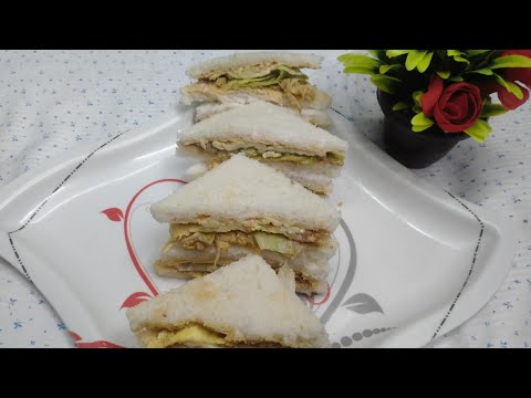 monster club sandwich 🥪 ll easy recipe ll oil less ll healthy 😊