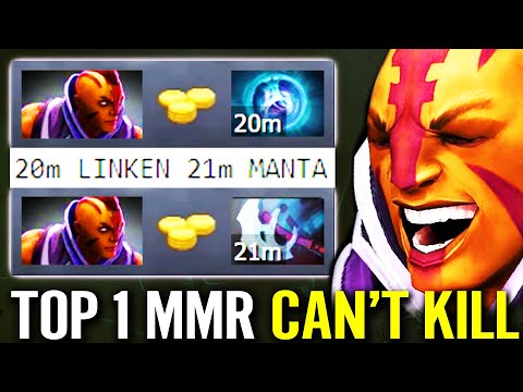 20min LINKEN 21min MANTA! CANT KILL Top 1 MMR Anti Mage MAX DEFENSE Items Arteezy  Dota 2 WTF IMBA