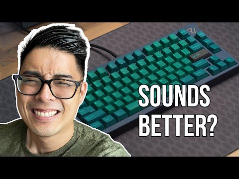 can linear switches make this keyboard sound like what it costs?
