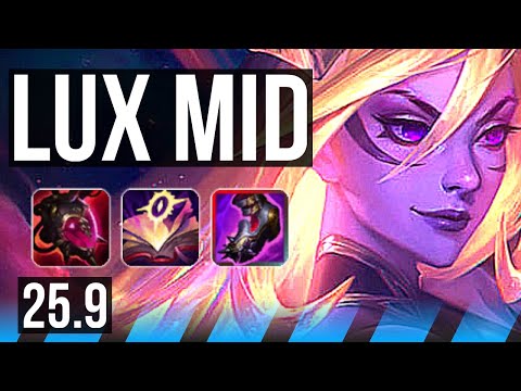 LUX vs IRELIA (MID) | 9/1/16, 1800+ games, Dominating | EUW Grandmaster | 25.9