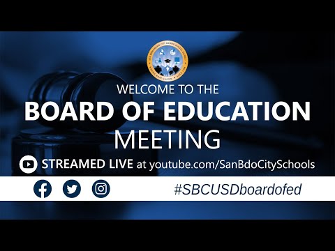 Board of Education Meeting --- April 20, 2021