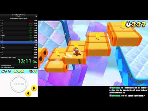 Super Mario 3D Land Any% in 53:19 (World Record)