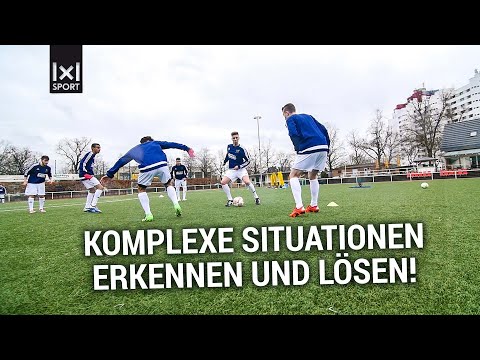 Fußballübung zur Handlungsschnelligkeit - Das doppelte Umschalten [ÜBUNG]