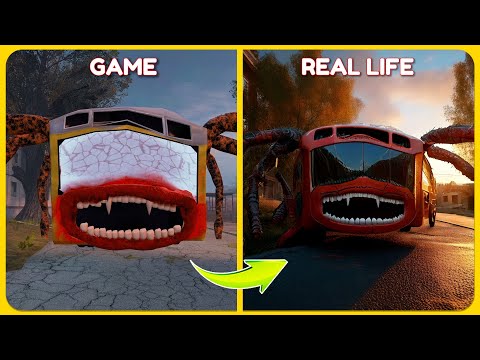 Bus Eater VS REAL LIFE | All Eat Monster | Guess The Eater MONSTER'S VOICE?