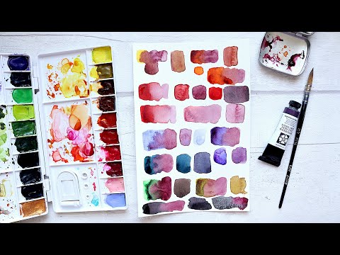 Daniel Smith Naphthamide Maroon | Colour Mixing Demo