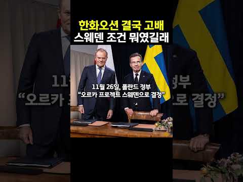 폴란드 잠수함, 스웨덴 조건은 이랬다! 2032년 첫 인도 예정