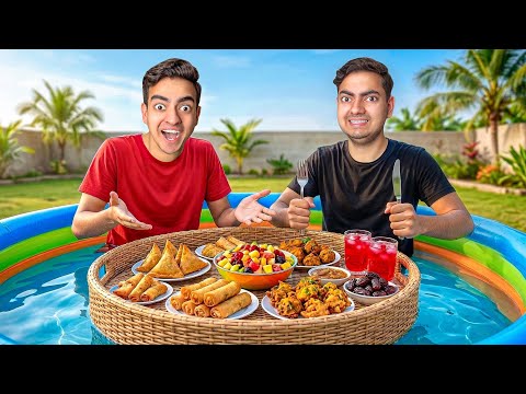 Surprise Iftar Pool Party for Madni 😱 | Floating Iftari Gone Crazy 😍