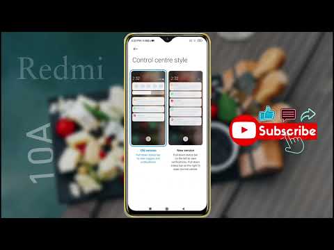 How to Change Redmi 10A Control Center | Redmi 10A New Control Center Settings